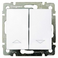 Legrand Valena Кнопка выключатель для управления жалюзи белый