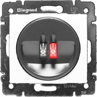 Legrand Valena Розетка аккустическая 2 контакта белая