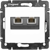 Legrand Valena Розетка TF 2-я белая