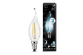 Лампа Gauss LED Filament Свеча на ветру E14 7W 580lm 4100K step dimmable