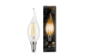 Лампа Gauss LED Filament Свеча на ветру E14 7W 550lm 2700К