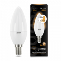 Лампа Gauss LED свеча пошагово диммируемая E14 7W 2700К