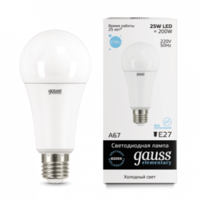 Лампа Gauss LED Elementary ЛОН A67 25W E27 6500K