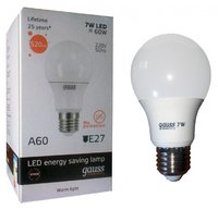 Лампа Gauss LED Elementary A60 7W E27 2700K