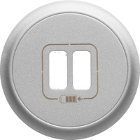 Legrand Celiane, лицевая панель зарядки 2хUSB, 67462, титан