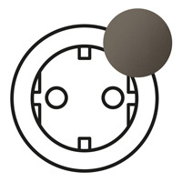 Legrand Celiane2 Накл. роз.нем. Графит