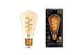 Лампа Gauss LED Filament ST64 Flexible E27 6W Golden 360lm 2400К