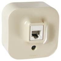 Legrand Quteo Розетка TF (RG11) крем