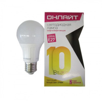 ОНЛАЙТ OLL лампа светодиодная ЛОН A60 10W 230V 2700К E27