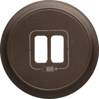 Legrand Celiane, лицевая панель зарядки 2хUSB, графит