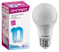 ОНЛАЙТ OLL лампа светодиодная ЛОН A60 10W 230V 4000К E27