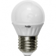 FERON шарик матовый светодиодный E-27 5W теплая