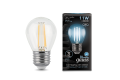 Лампа Gauss LED Filament Шар E27 11W 750lm 4100K