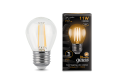 Лампа Gauss LED Filament Шар E27 11W 720lm 2700K
