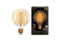 Лампа Gauss LED Filament G95 E27 8W Golden 740lm 2400К
