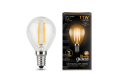 Лампа Gauss LED Filament Шар E14 7W 550lm 2700K