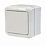 Legrand Quteo Выключатель 1 кл. полугерм. (IP-44) белый
