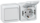 Legrand Quteo Блок выключатель 1 кл. полугерм.+ розетка с/з с крышкой (IP-44) белый